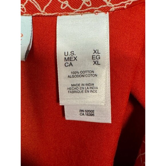 Liz Claiborne First Issue Jacket Women's XL Red Geometric Patterned Jacket - Picture 5 of 16
